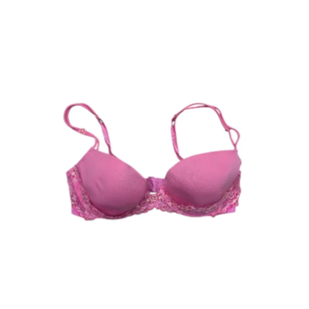 Vintage Y2K Victoria's secret Angels floral pink bra size 34C